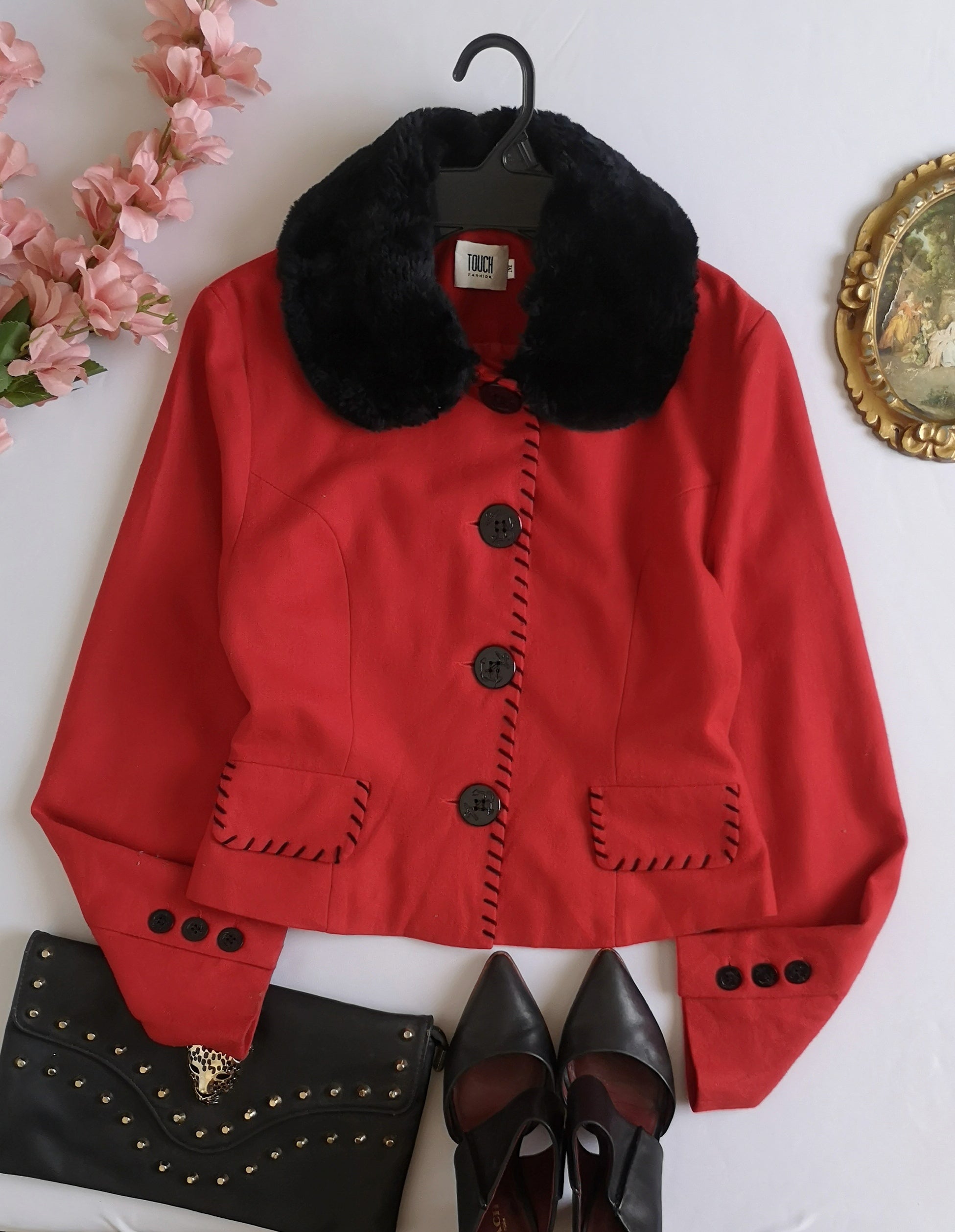 Chaqueta con cuello removible