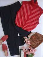 Blusa sin mangas con pantalón