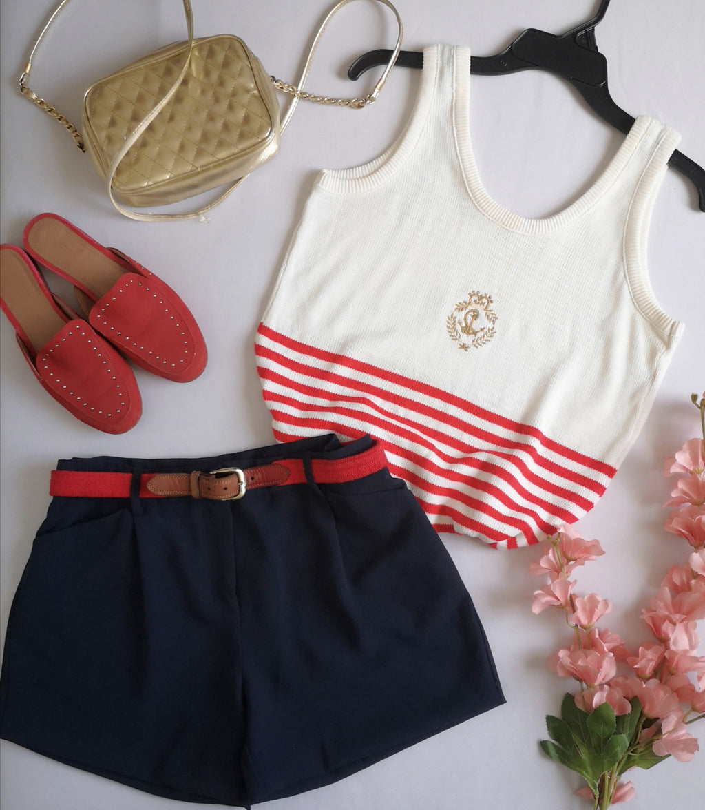 Blusa tejida con short ⚓