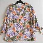 Blusa de lino y short con bolsas