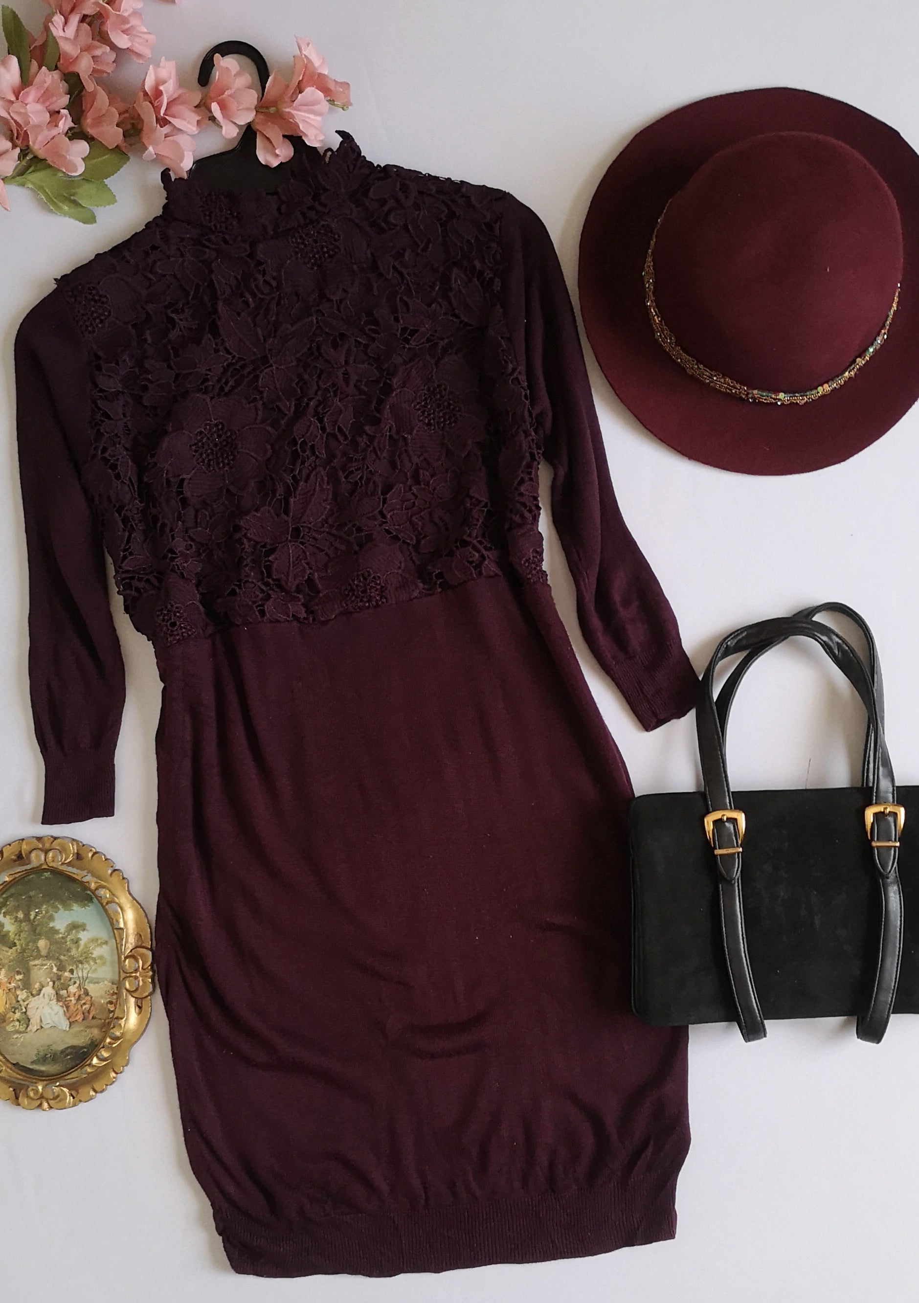 Vestido con encaje arriba 💙