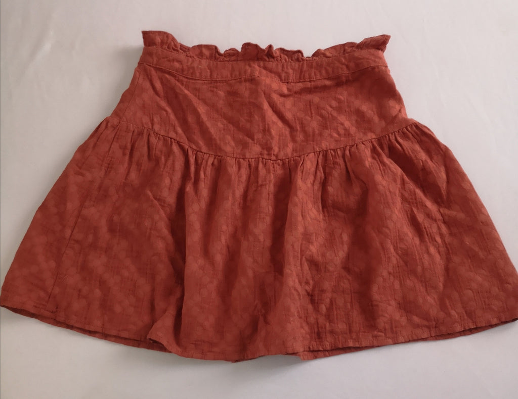 Blusa con moña y falda de algodón