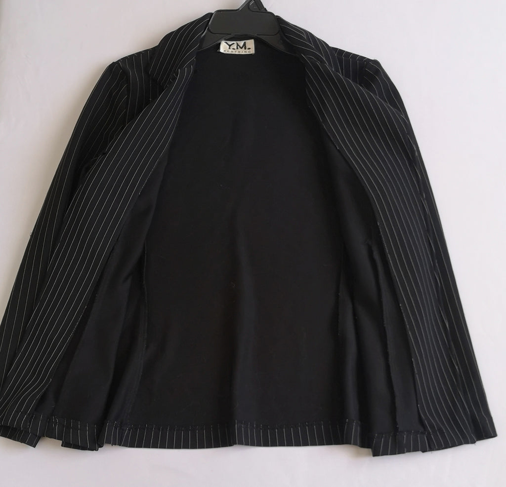 Blazer tela suave con pantalón cintura alta