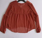 Blusa con bolitas bordada de arriba