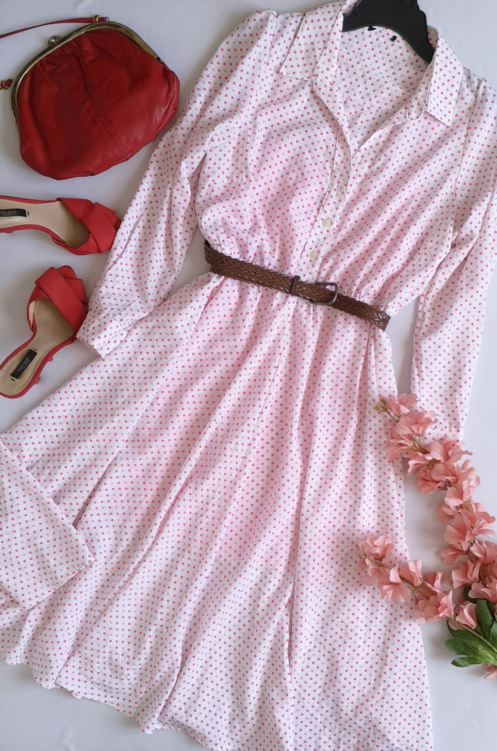 Vestido midi incluye cincho ⚓