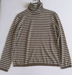 Blusa cuello alto con pantalón tela piel de durazno