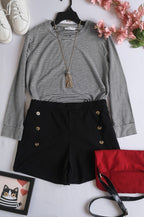 Blusa y short con botones adelante ⚓