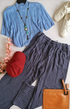 Palazzo con con blusa manga corta 💙