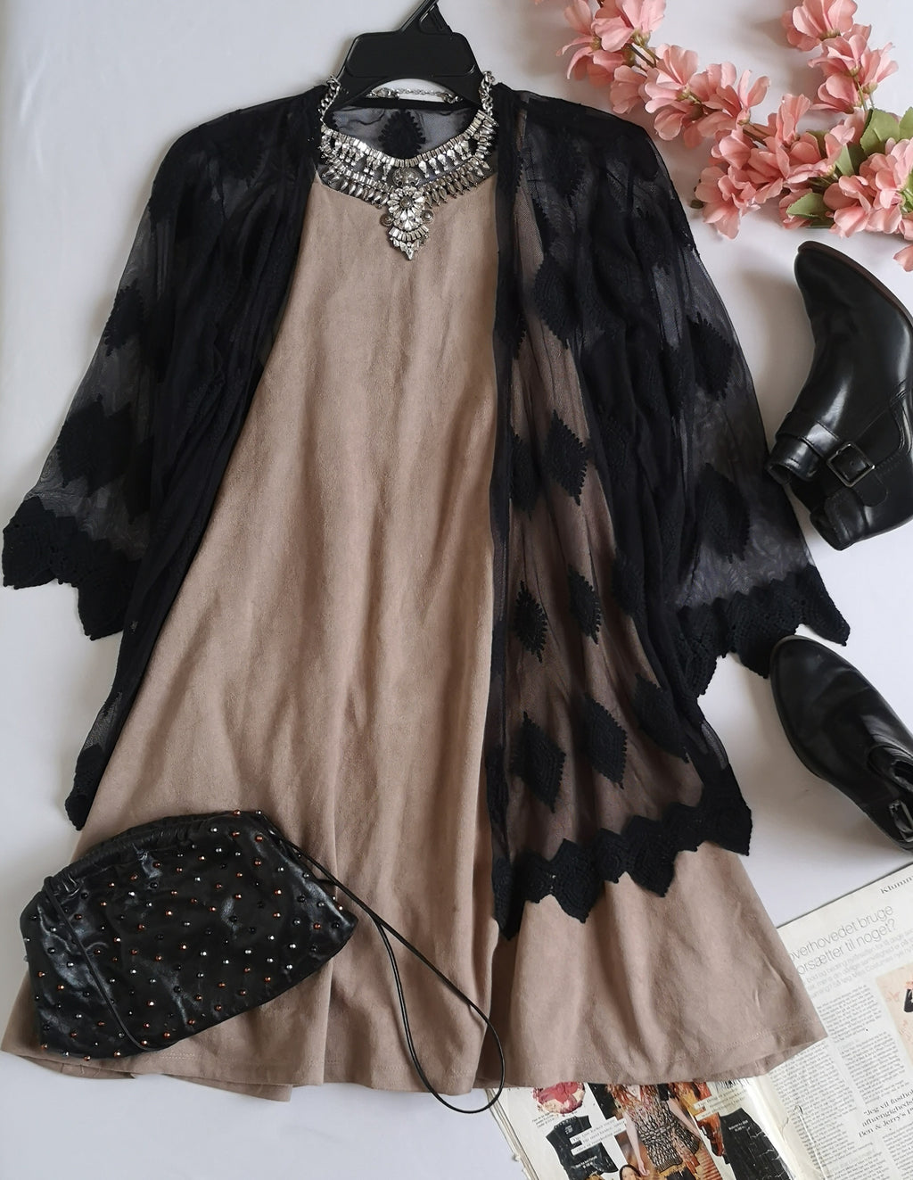 Vestido holgado con kimono