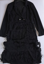 Vestido con flecos