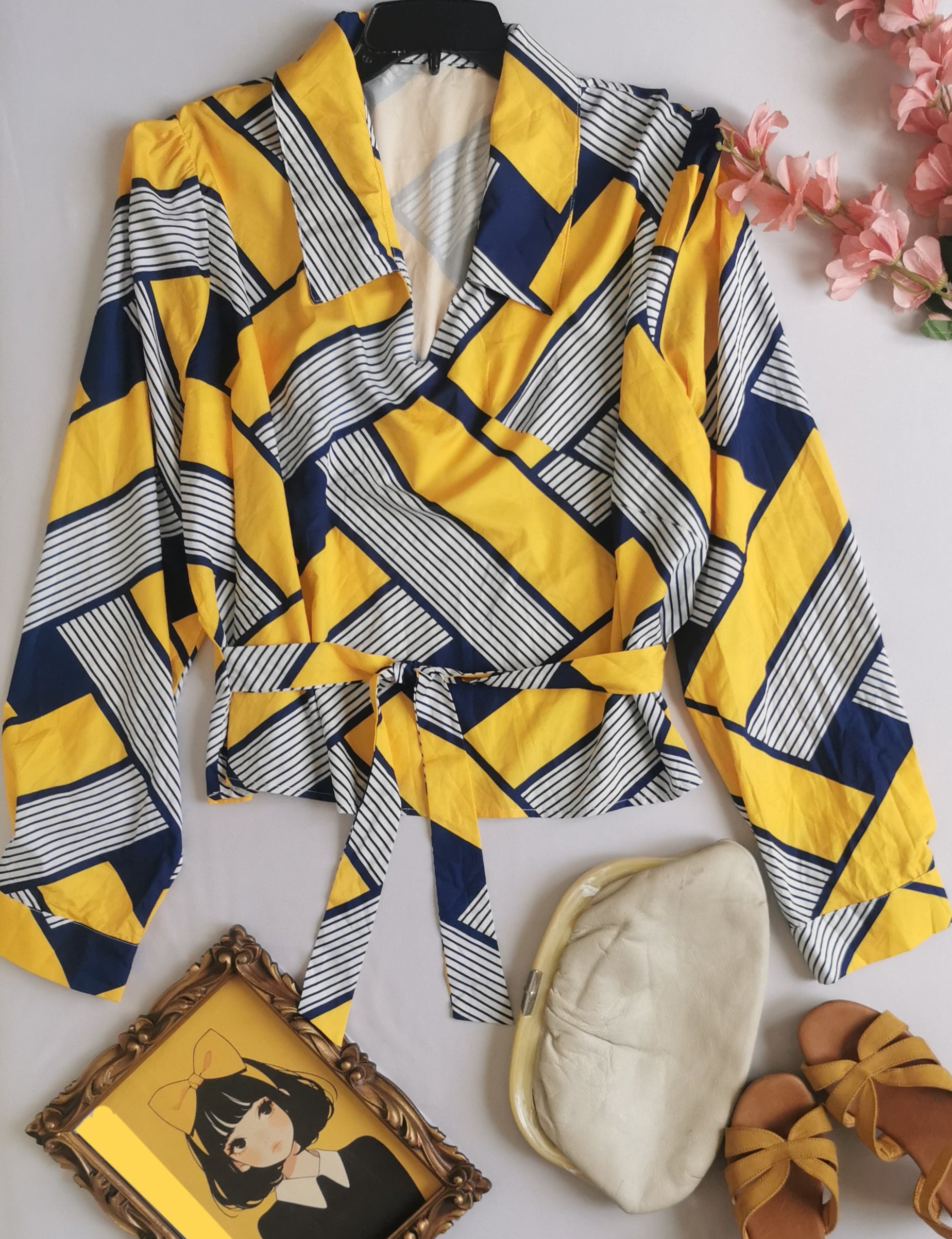 Blusa mangas bombachas