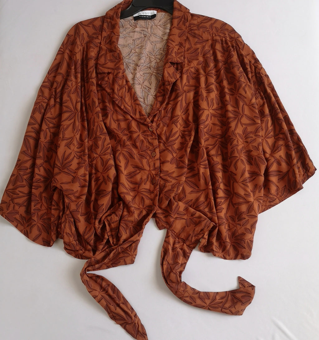 Pantalón stresh con blusa estilo ancho
