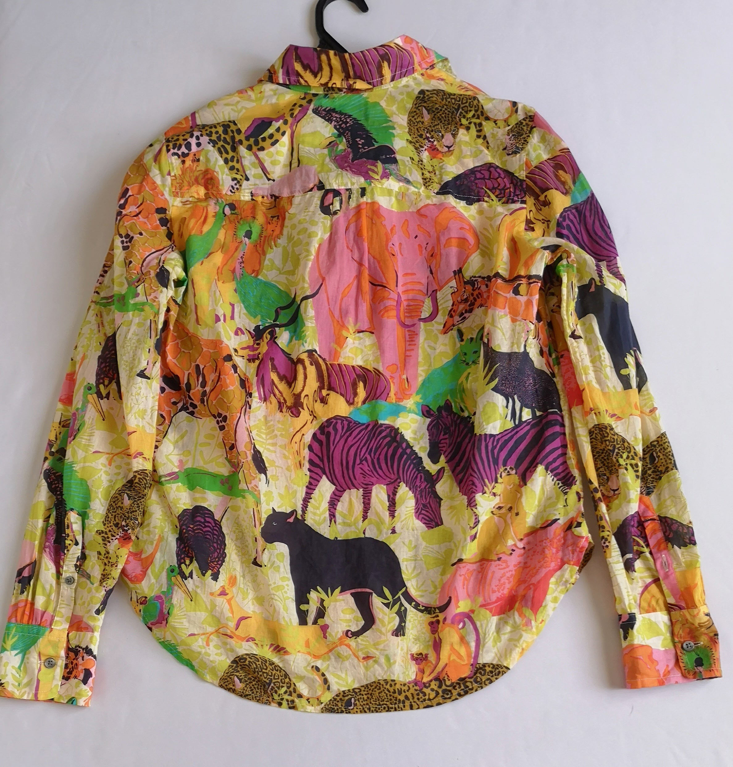 Blusa manga larga con falda de algodón