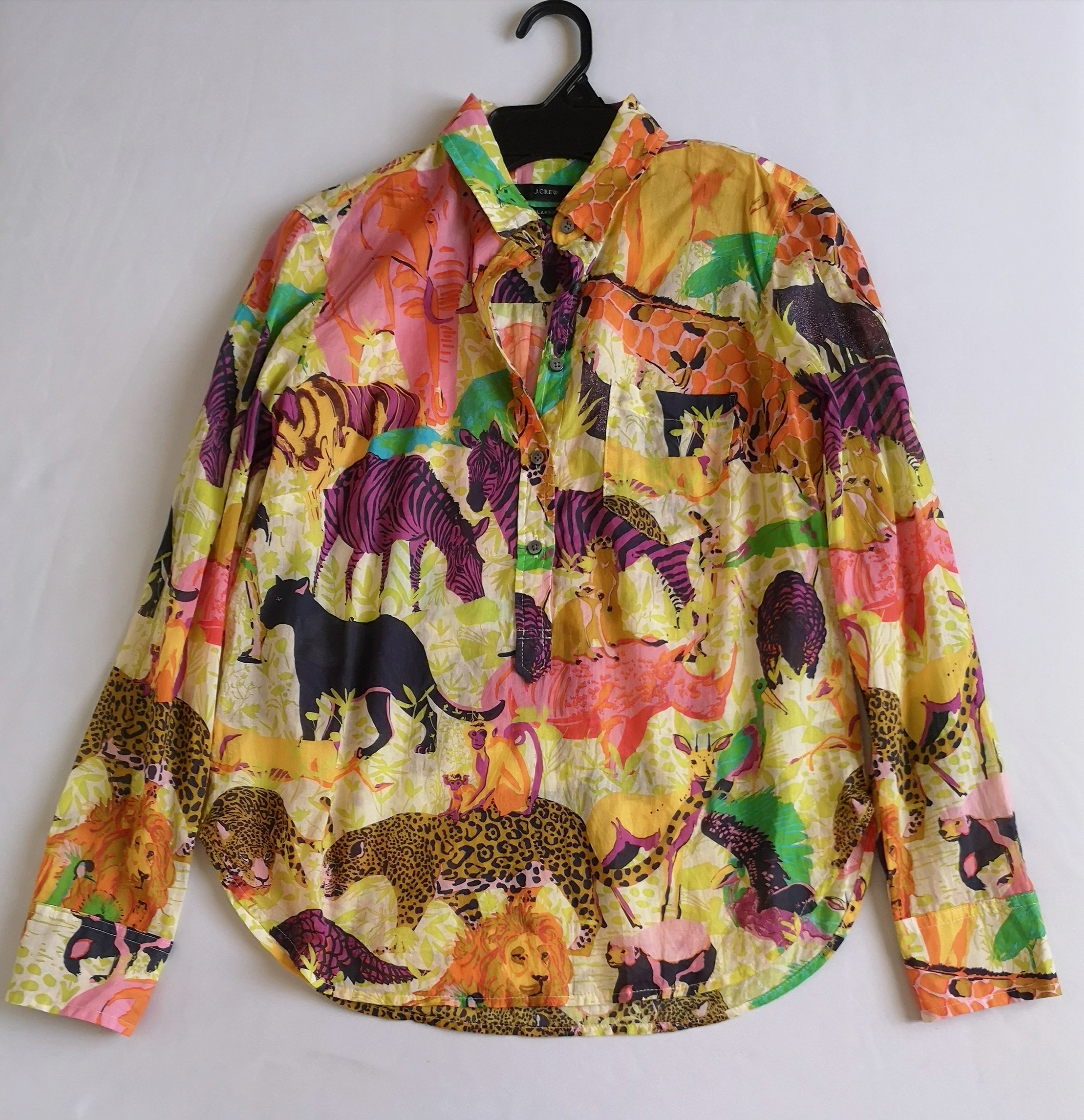 Blusa manga larga con falda de algodón