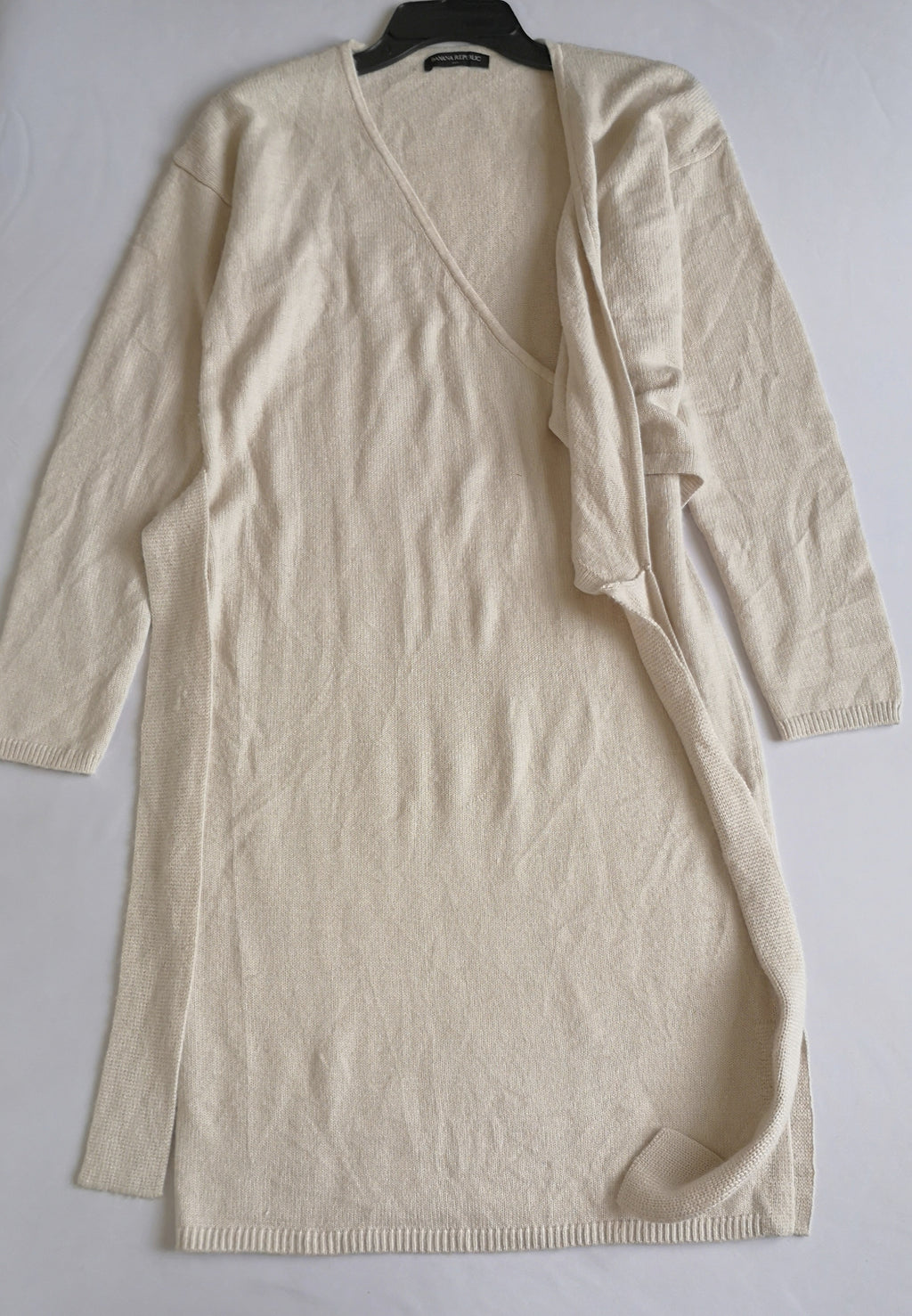 Vestido tejido traslapado de arriba