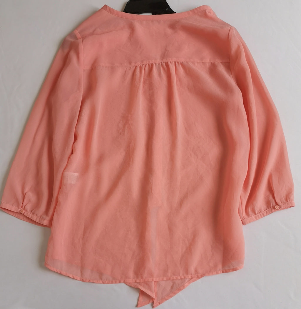 Blusa de chifon y falda midi con bolsas ⚓