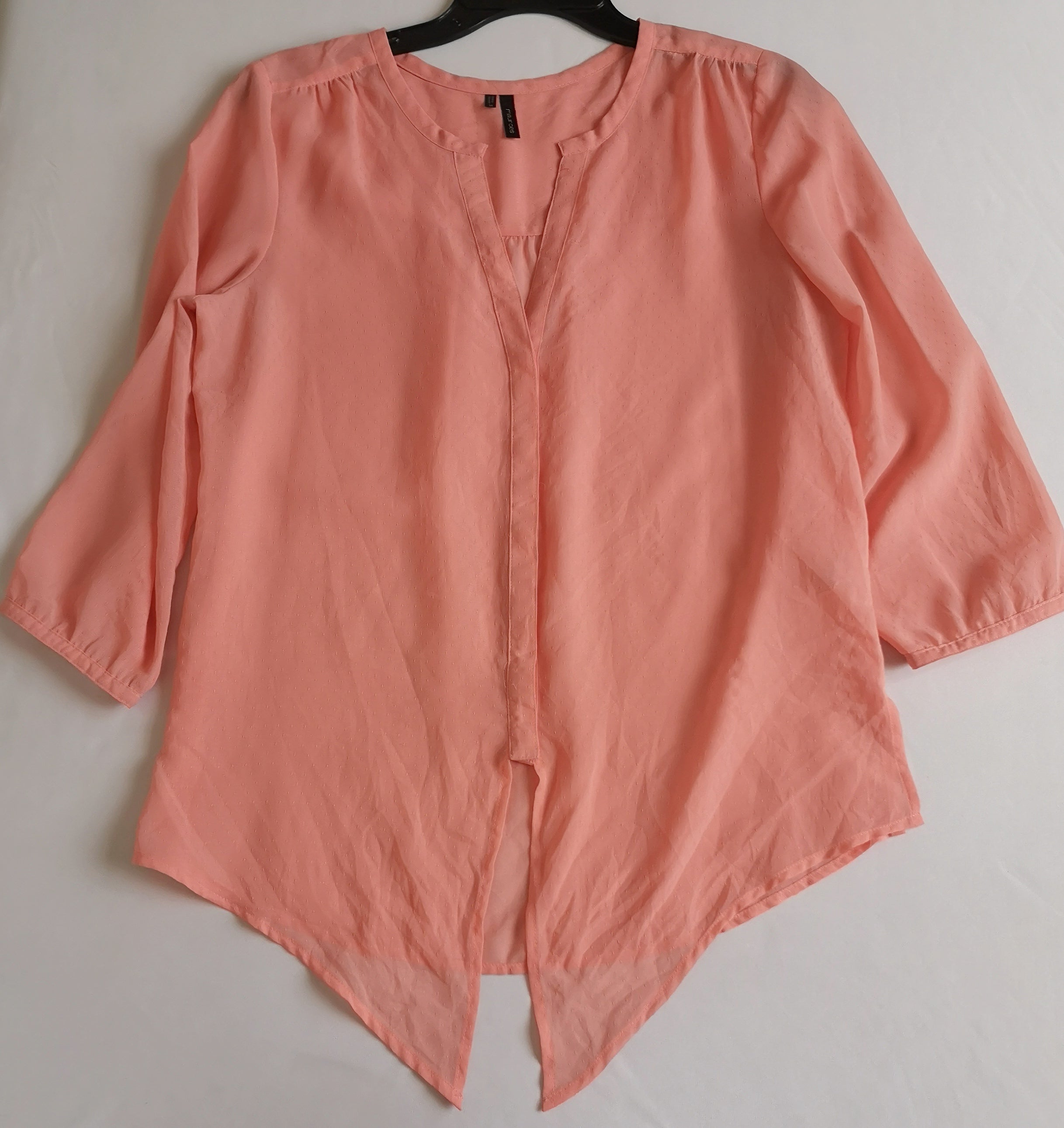 Blusa de chifon y falda midi con bolsas ⚓