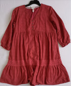 Vestido mangas 3/4 incluye cincho