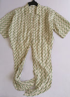 Vestido de algodón y blusa con nudo