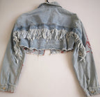 Blusa larga con chumpa de lona