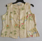 Falda midi con bolsas y blusa de seda