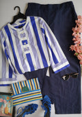 Pantalón ancho de abajo con blusa tipo túnica ⚓