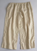 Pantalón de lino con blusa corta ⚓