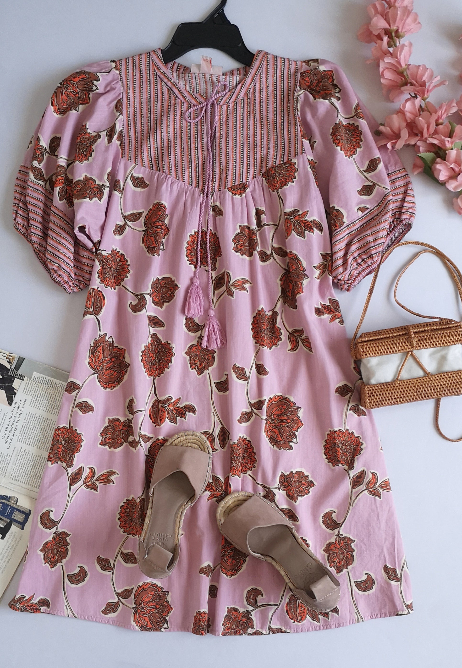 Vestido holgado de algodón