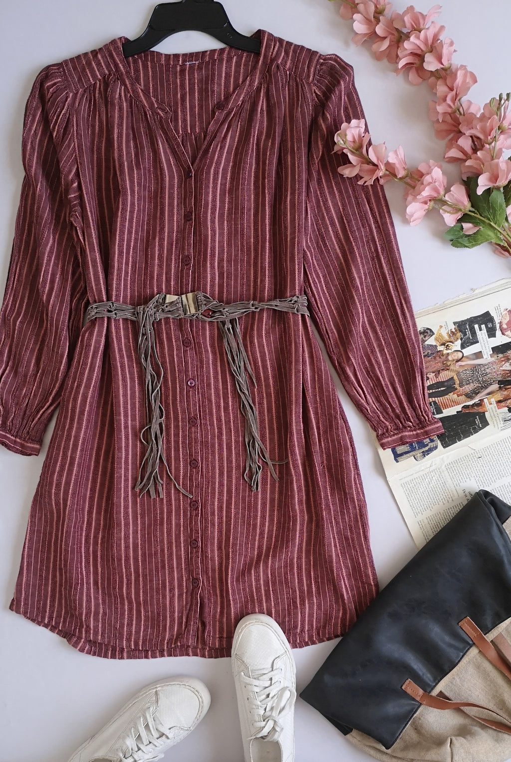 Vestido con bolsas a los lados ⚓