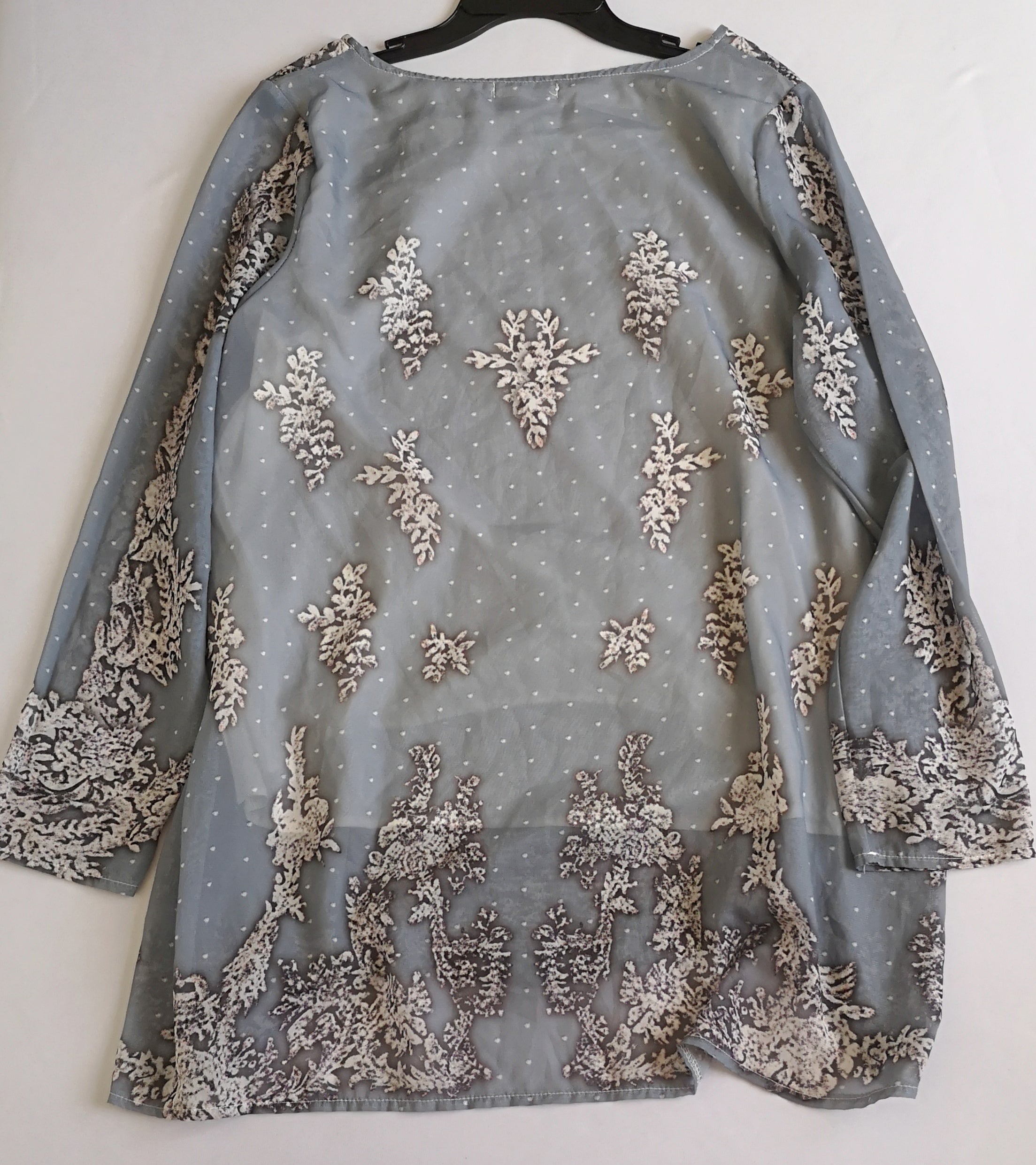 Blusa larga de chifon
