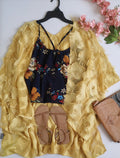 Blusa de tirantes con kimono