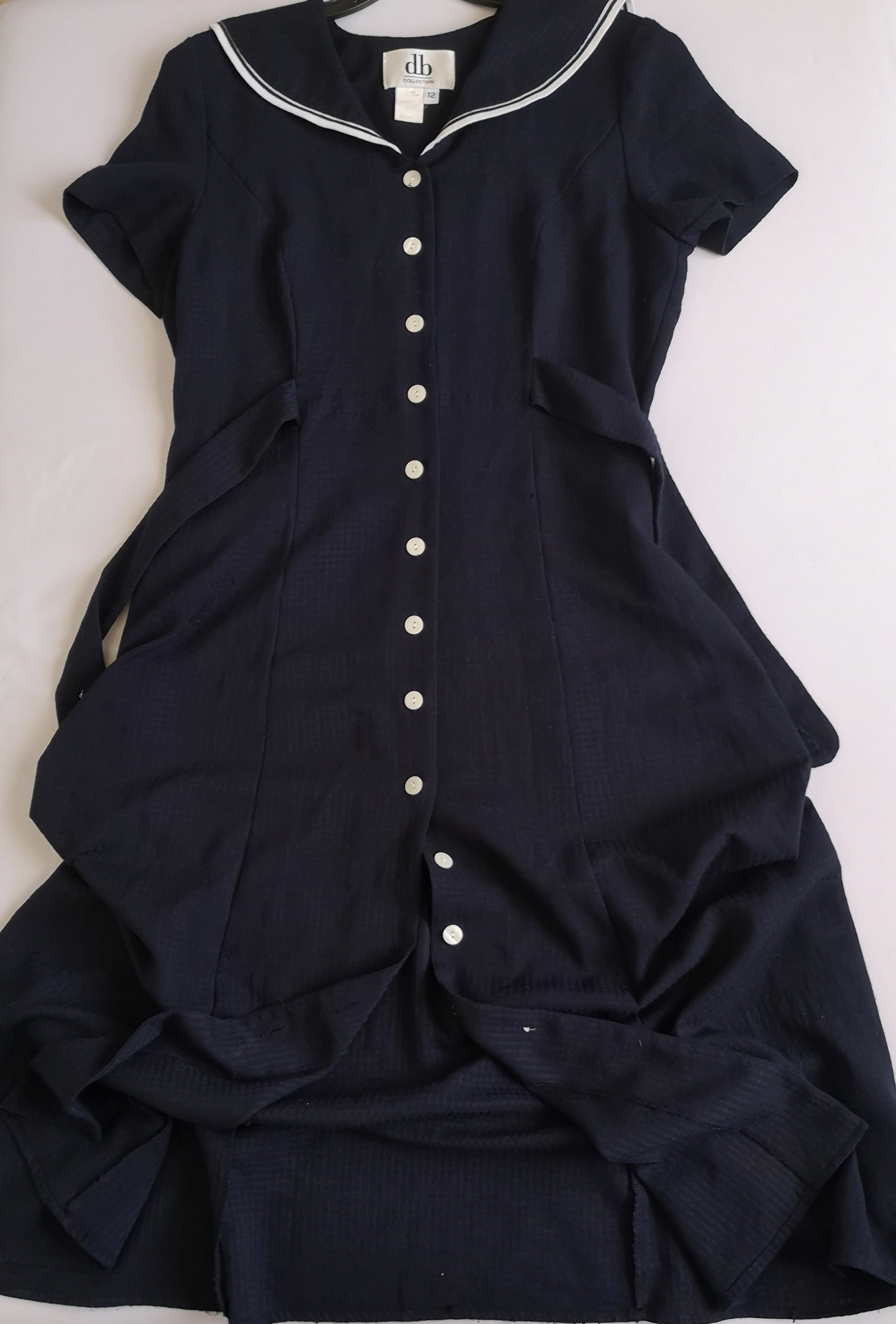 Vestido al tobillo tipo marinero