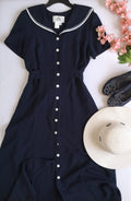 Vestido al tobillo tipo marinero