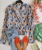 Blusa larga de algodón