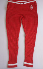 Sueter corto con pantalón tejido