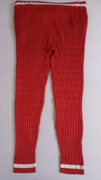 Sueter corto con pantalón tejido