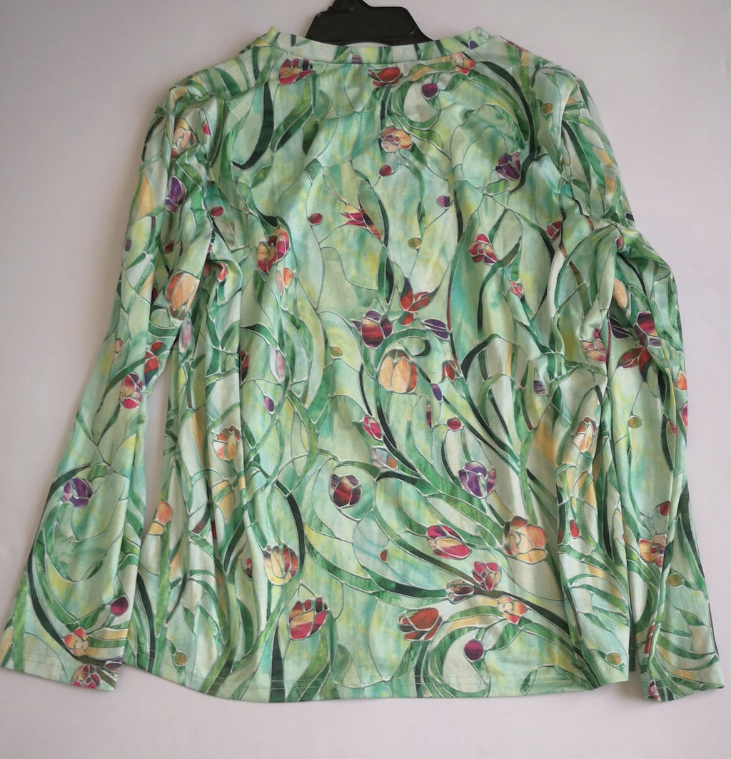 Palazzo de chifon y blusa manga larga