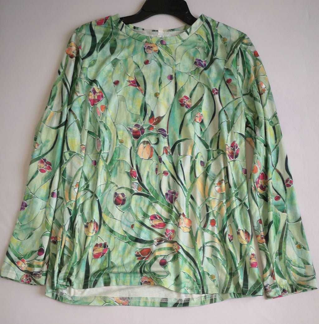 Palazzo de chifon y blusa manga larga