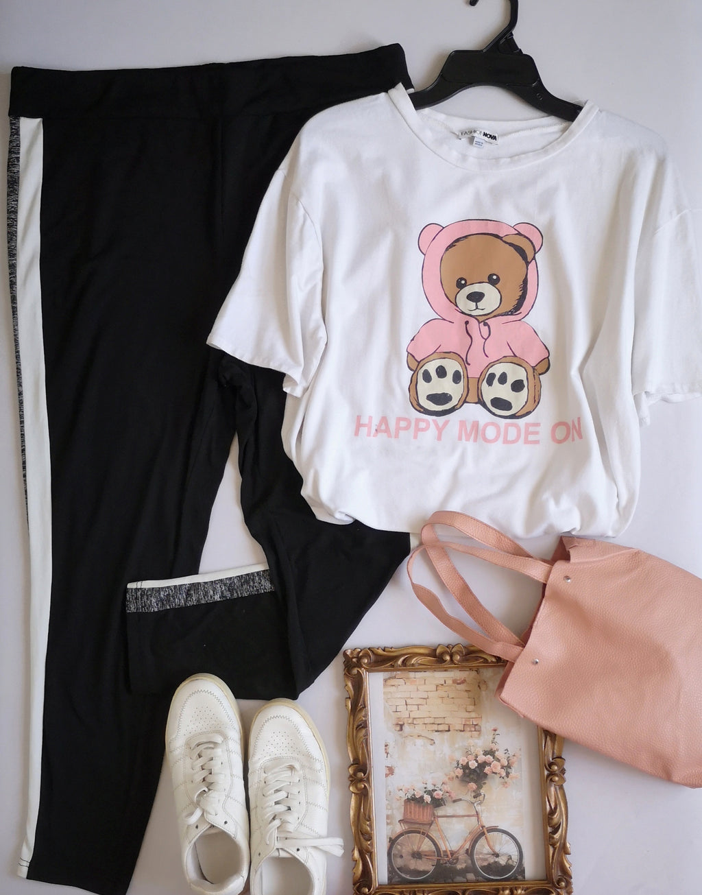 Blusa manga corta con pantalón tela suave ⚓