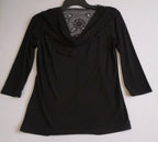 Falda de tul con blusa cuello drapeado