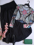 Falda bombacha con blusa crop