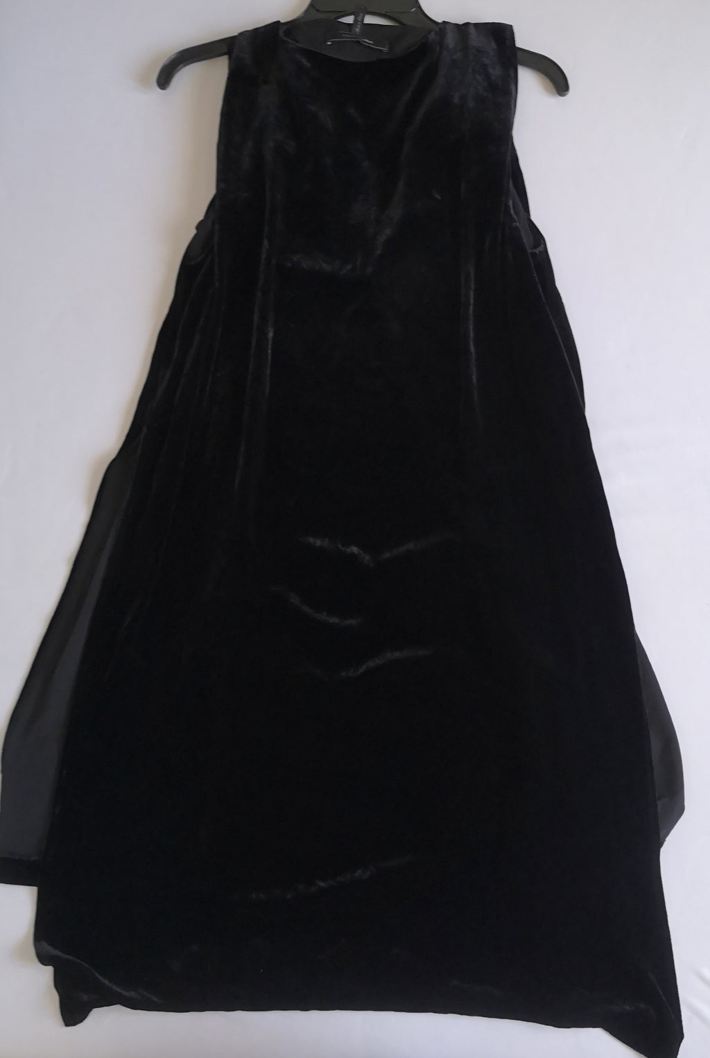 Maxi blusa de terciopelo con chifon