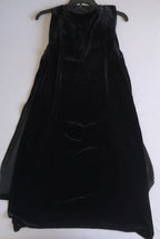 Maxi blusa de terciopelo con chifon