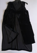 Maxi blusa de terciopelo con chifon