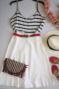 Blusa tejida con falda midi