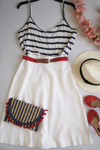 Blusa tejida con falda midi