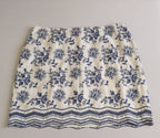 Blusa de lino con falda bordada