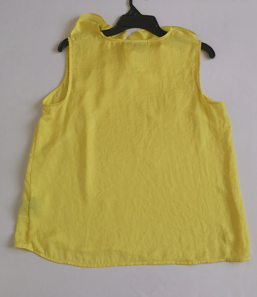 Blusa tipo seda con palazzo semiformal
