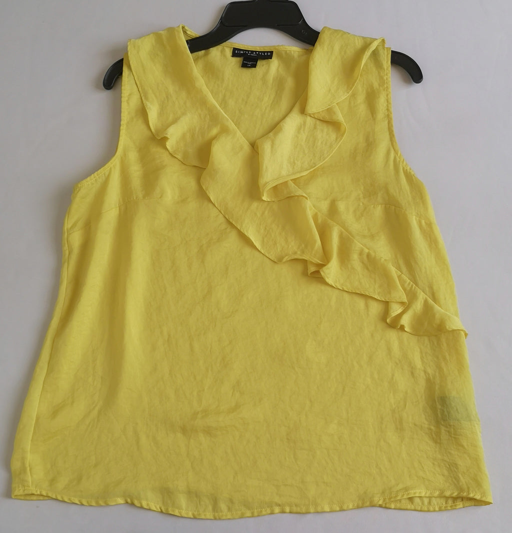 Blusa tipo seda con palazzo semiformal