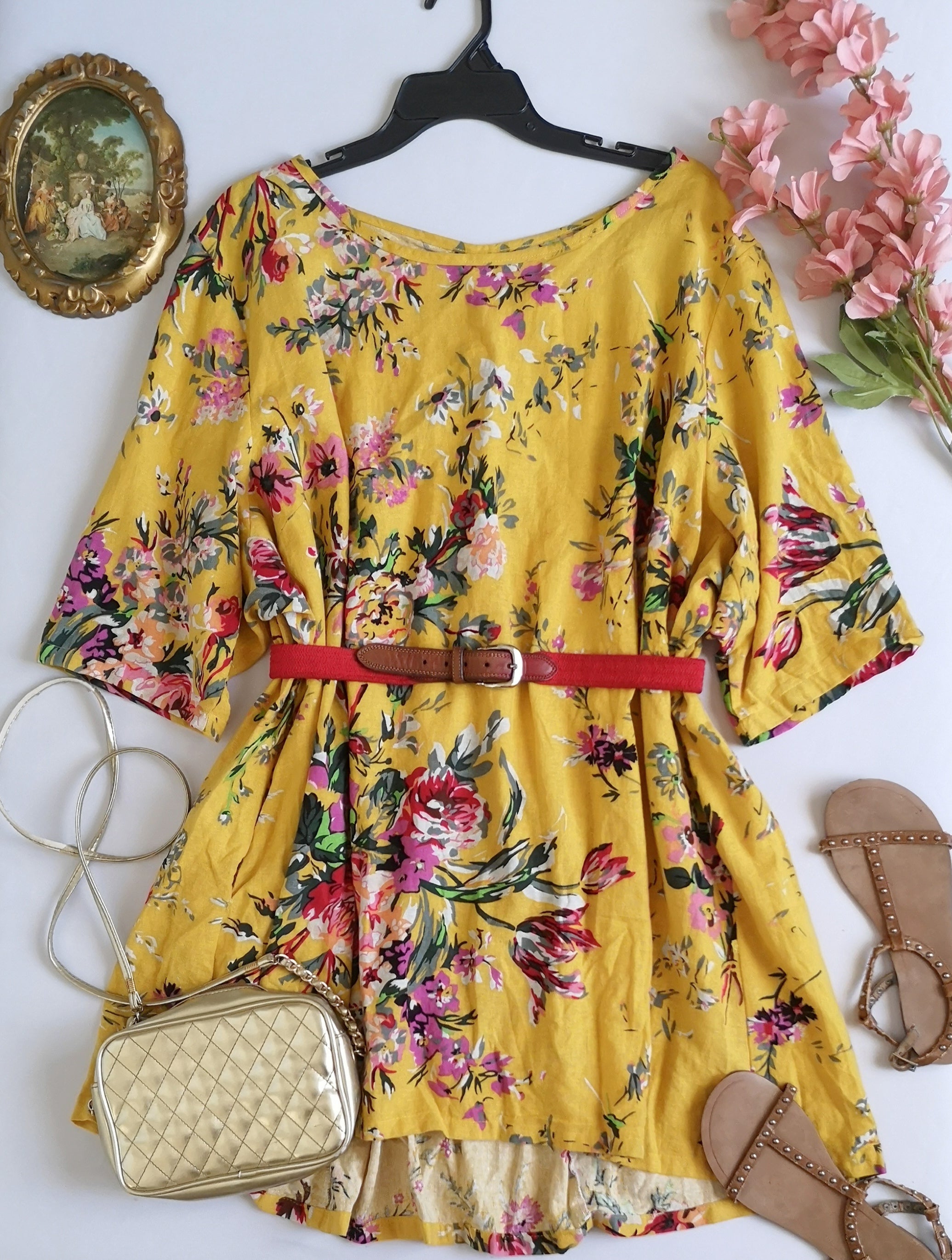 Vestido holgado con bolsas a los lados ⚓
